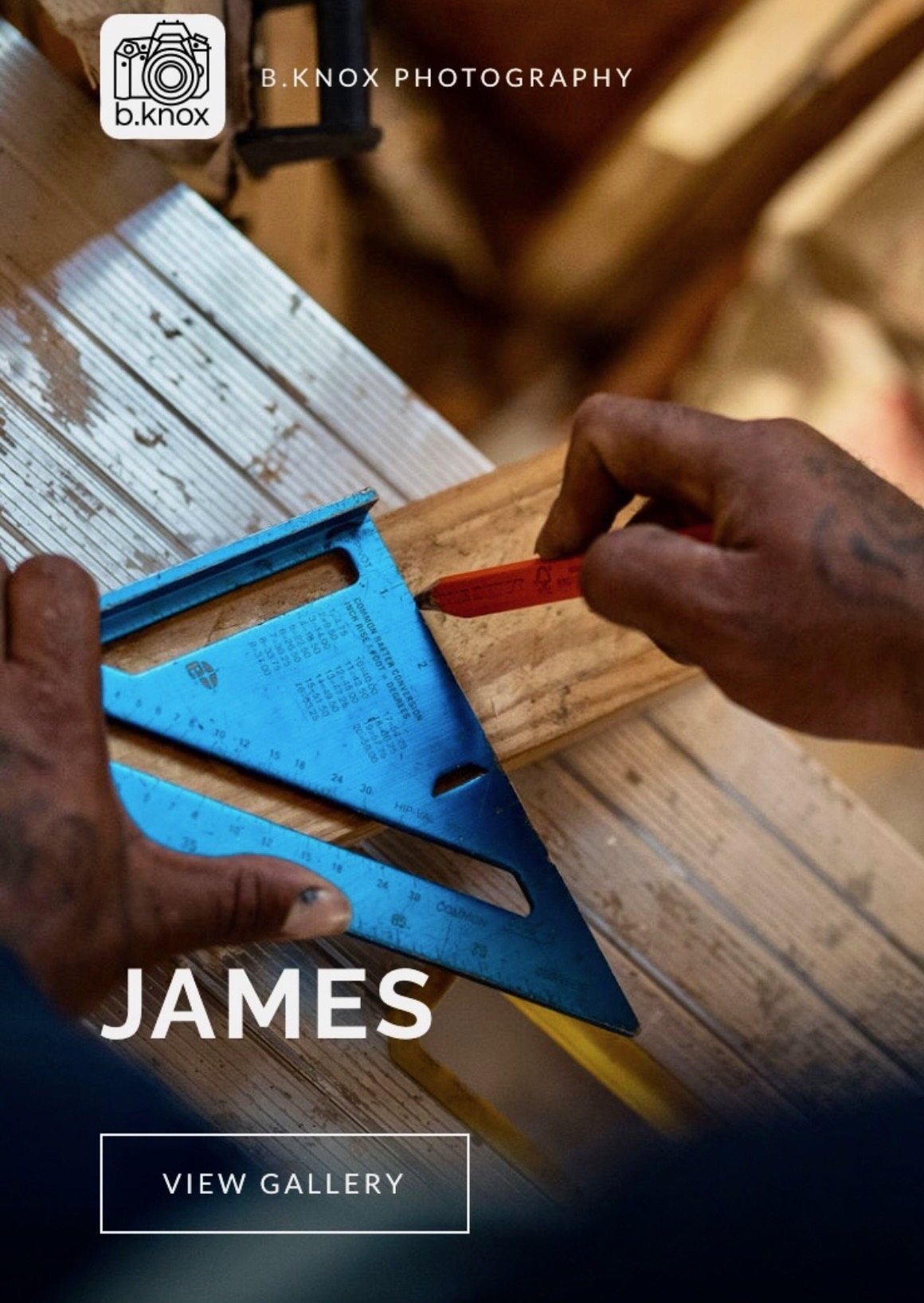 James of Smith's Handy Solutions working on a project